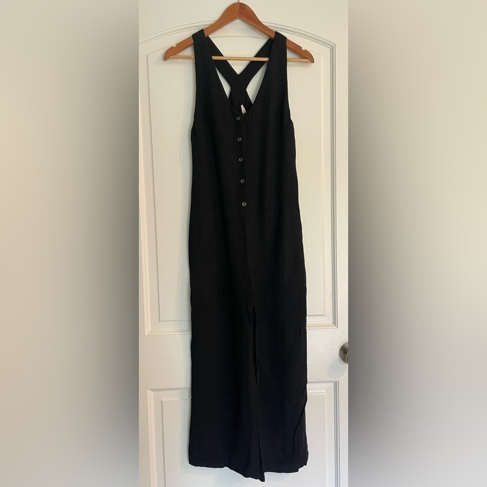 ILLA ILLA Black Jumpsuit Overalls Cropped